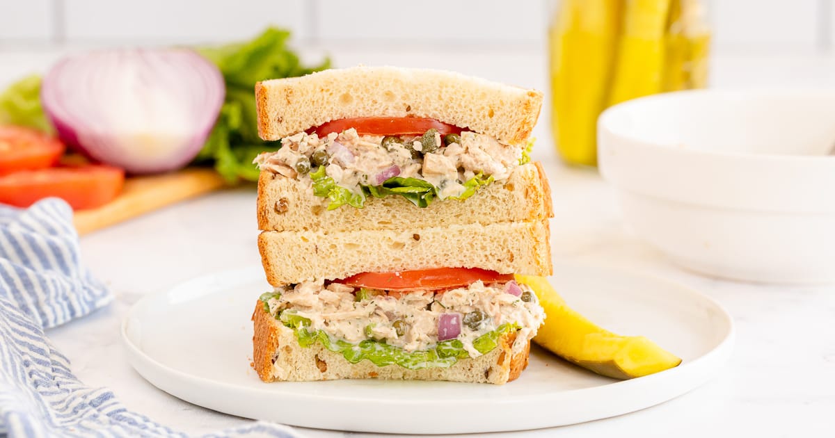 Tuna Salad with Capers and Dill | by Wholesome Made Easy