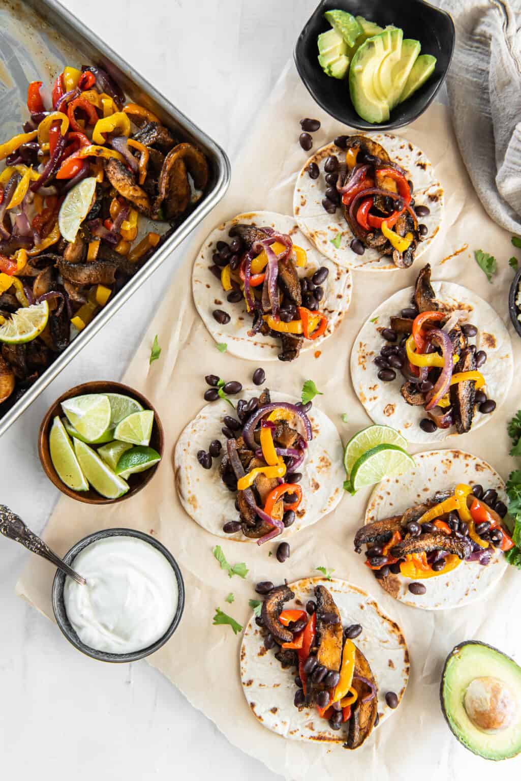Portobello Mushroom Fajitas (Veggie Fajitas) Wholesome Made Easy