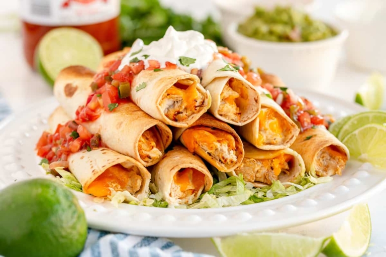 Air Fryer Cream Cheese Chicken Taquitos Wholesome Made Easy