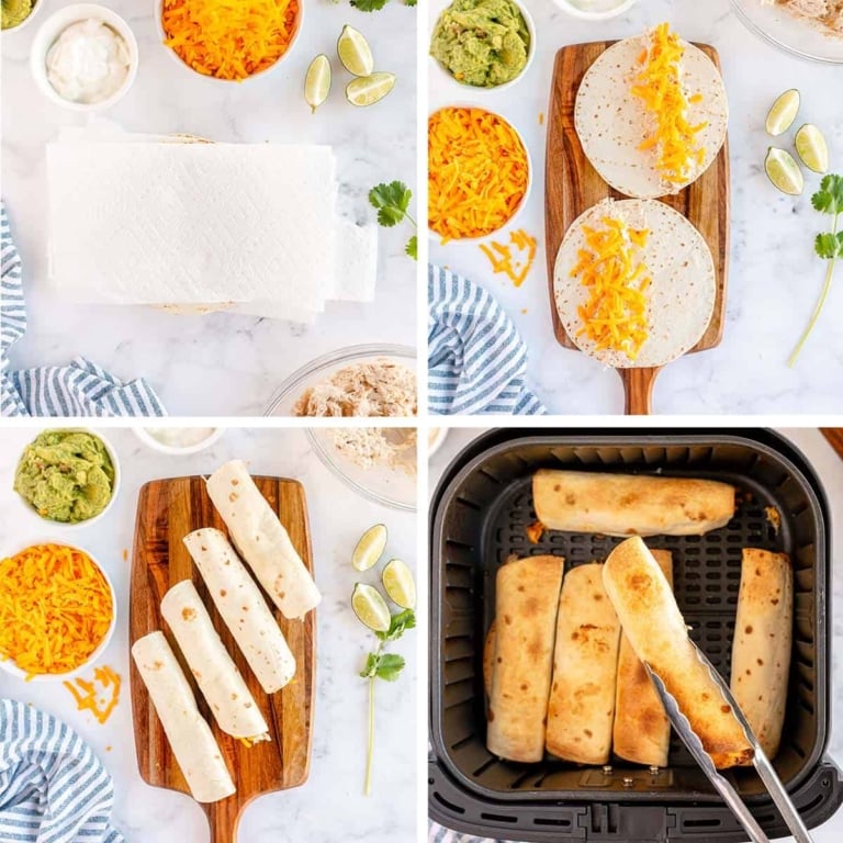 Air Fryer Cream Cheese Chicken Taquitos Wholesome Made Easy