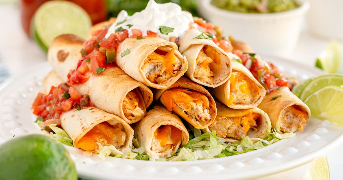 Air Fryer Cream Cheese Chicken Taquitos Wholesome Made Easy