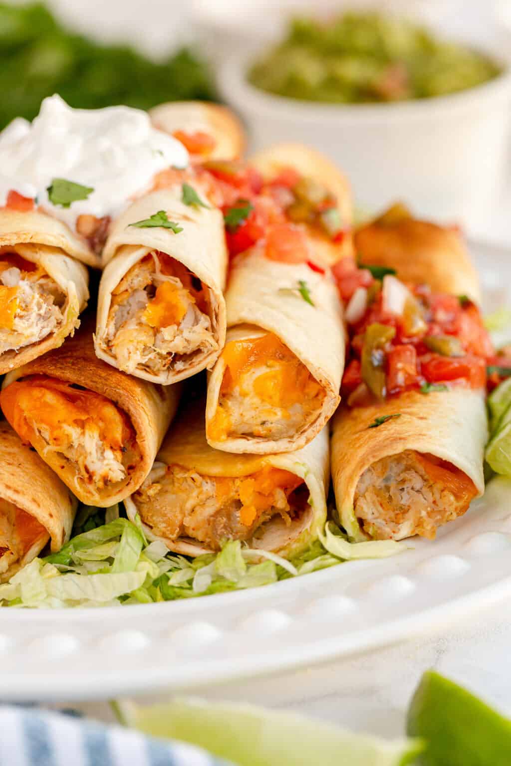 Air Fryer Cream Cheese Chicken Taquitos Wholesome Made Easy