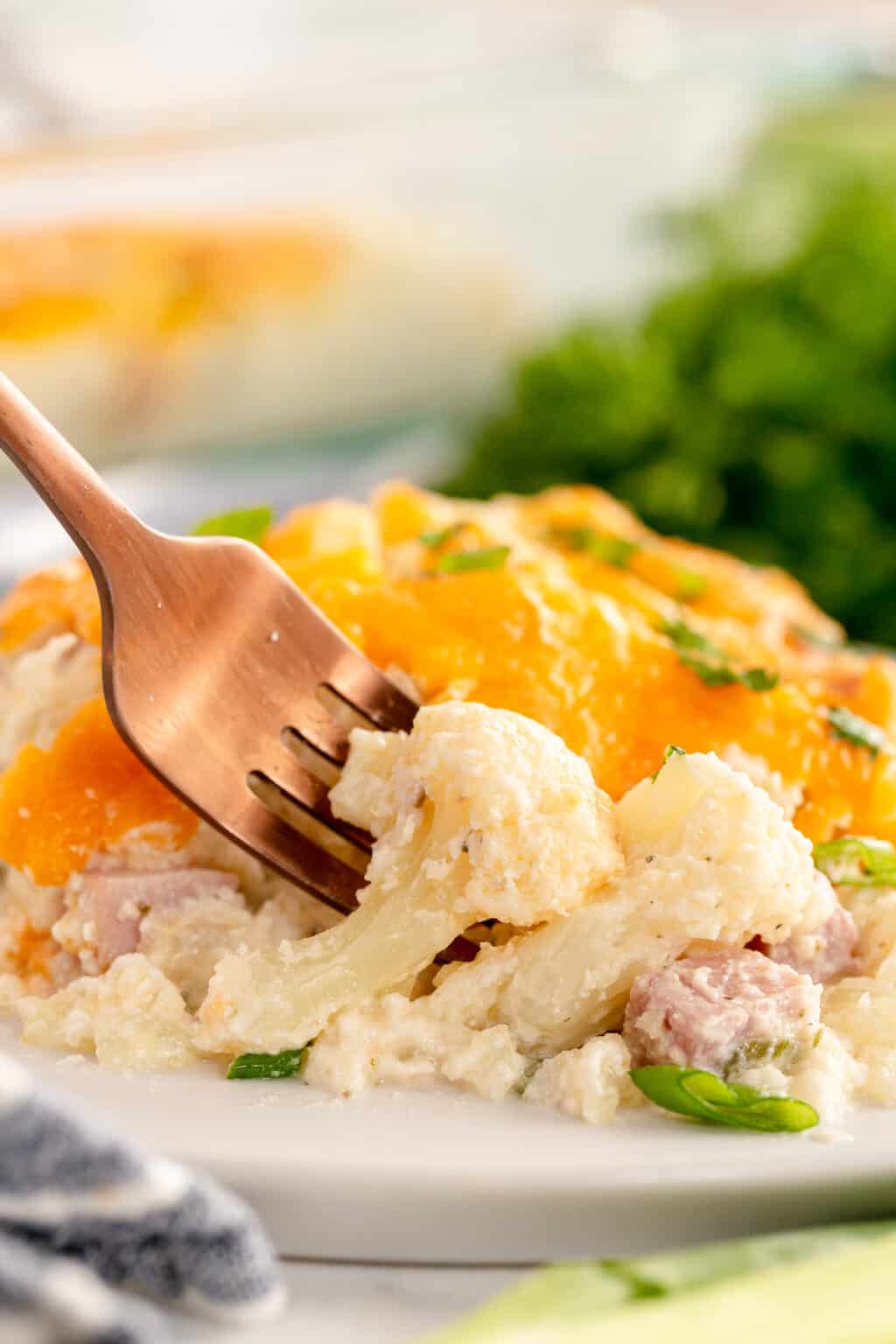 Cauliflower Ham Casserole Wholesome Made Easy