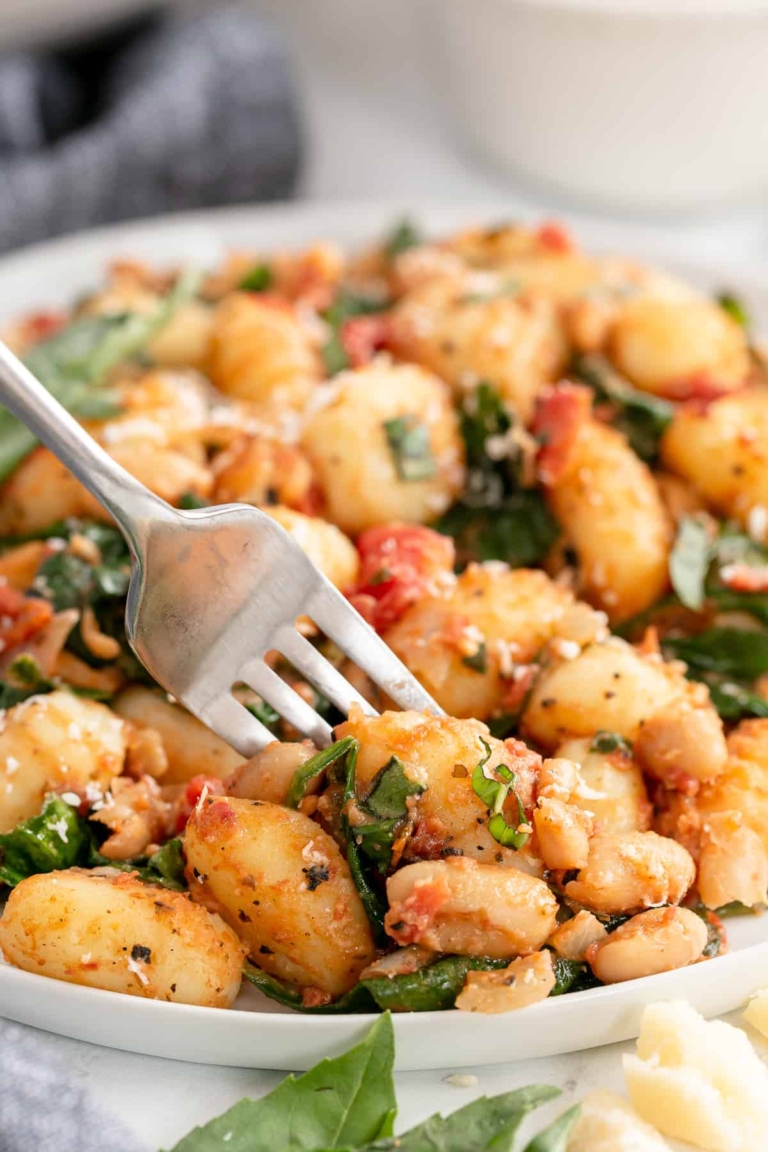 Gnocchi with White Beans and Spinach Wholesome Made Easy