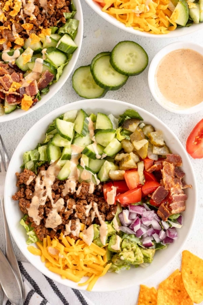 Cheeseburger Bowl: Low Carb Burger Fix