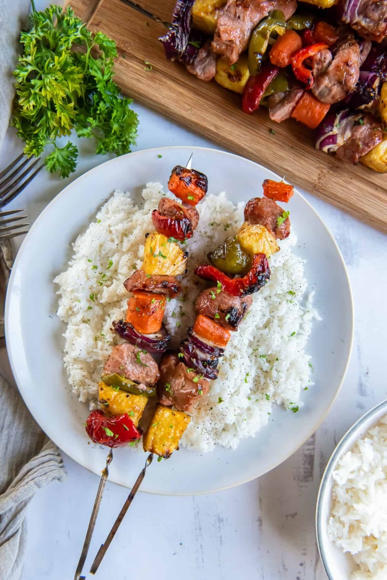 Sweet and Sour Pork Kabobs Wholesome Made Easy