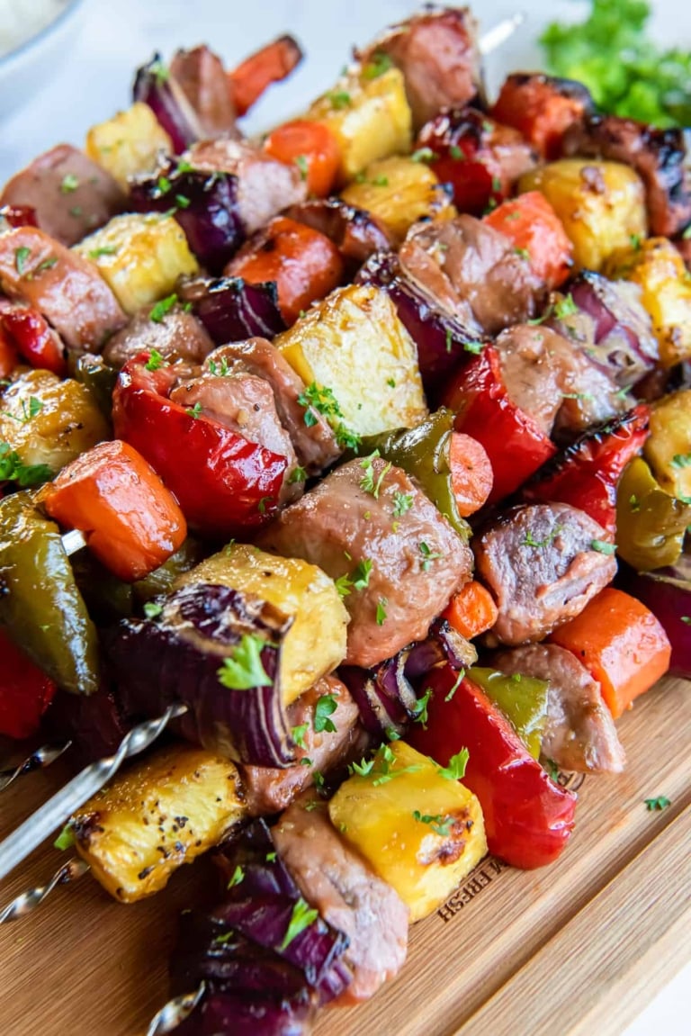 Sweet and Sour Pork Kabobs Wholesome Made Easy