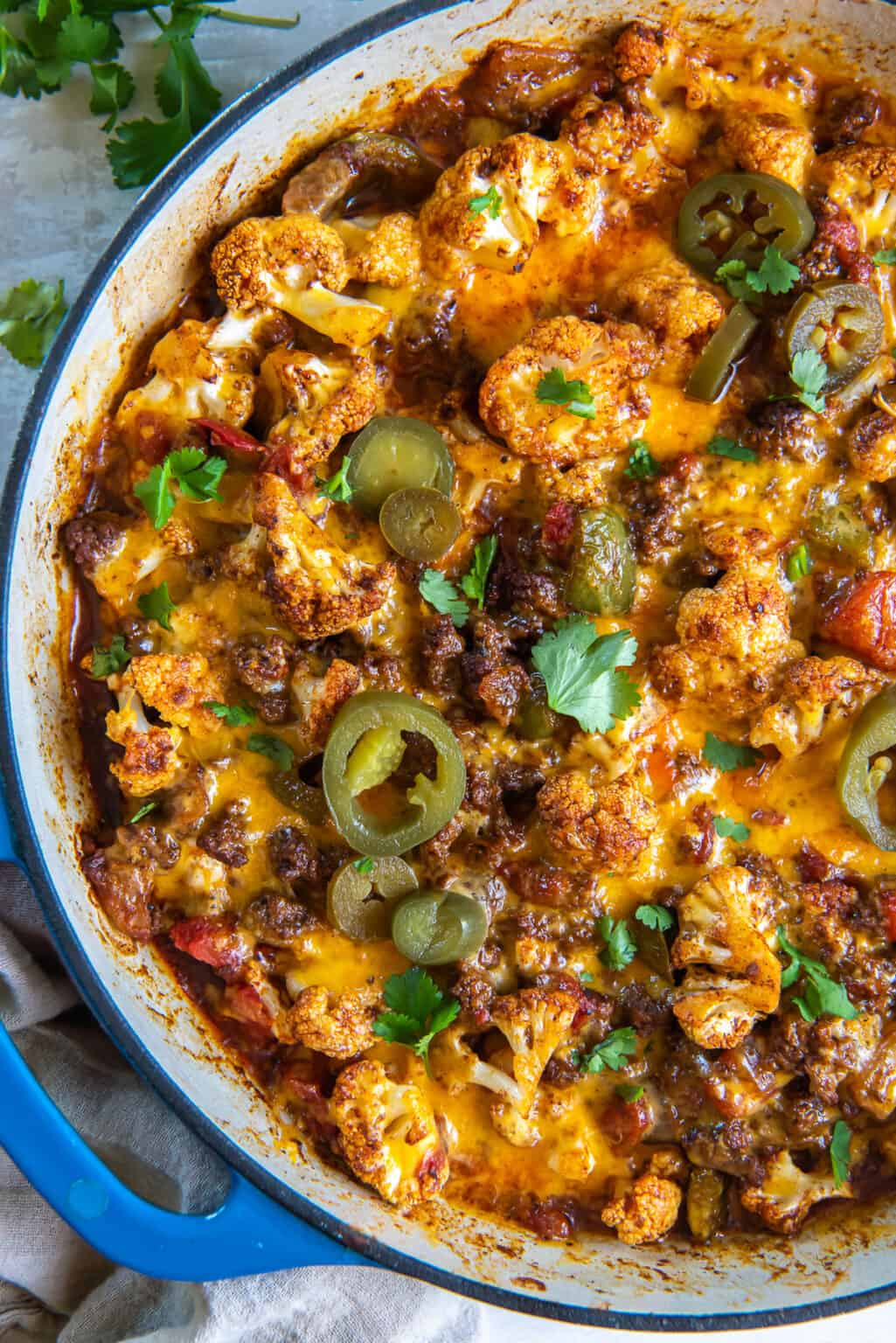 Cauliflower Beef Taco Skillet Wholesome Made Easy
