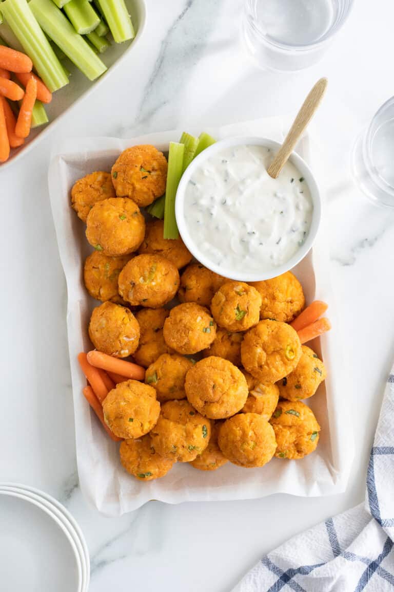 Keto Buffalo Chicken Bites (with Blue Cheese Dip) Wholesome Made Easy